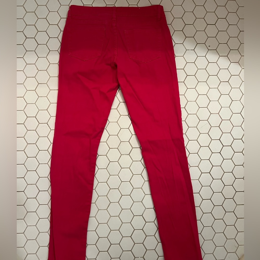 Hot pink jeans